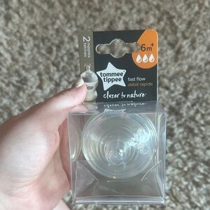Tommee Tippee Clear Baby Bottle Nipples